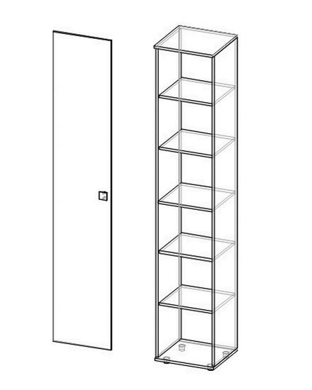 Шкаф МАЛЕН-1 левый