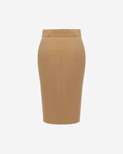 Юбка миди из хлопка с клапанами