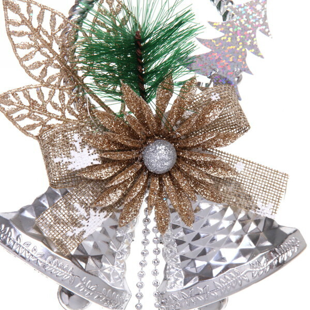 Украшение новогоднее «Зиминий звон» 30*15 см, Серебро