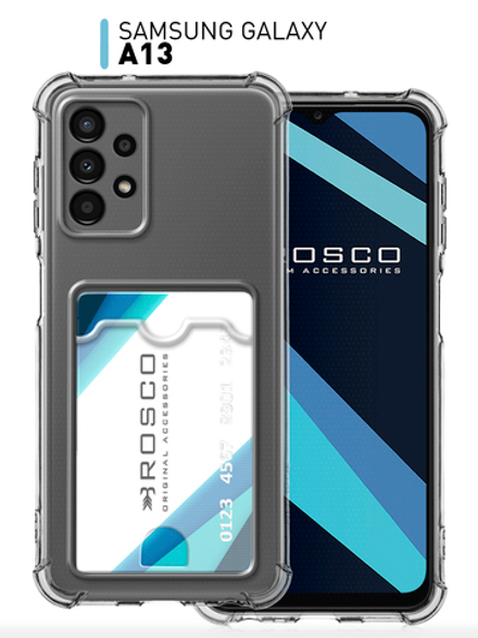 Чехол ROSCO для Samsung Galaxy A13 (арт. SS-A13-HARD-TPU-POCKET)