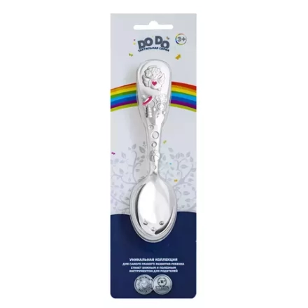 001ЛДНН01Р/Б Ложка детская "Ангел" посеребр.