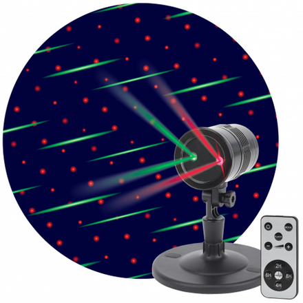 ENIOP-01 ЭРА Проектор Laser Метеоритный дождь мультирежим 2 цвета, 220V, IP44