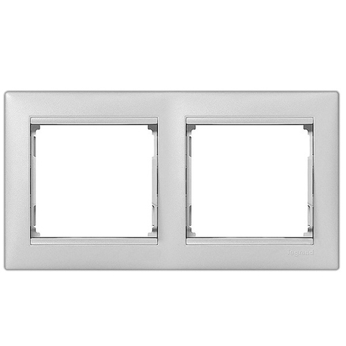 Рамка Legrand Valena 2 поста алюминий 770152