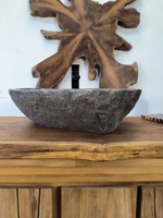 Раковина из речного камня RS-65894 58х45х15 из натурального камня