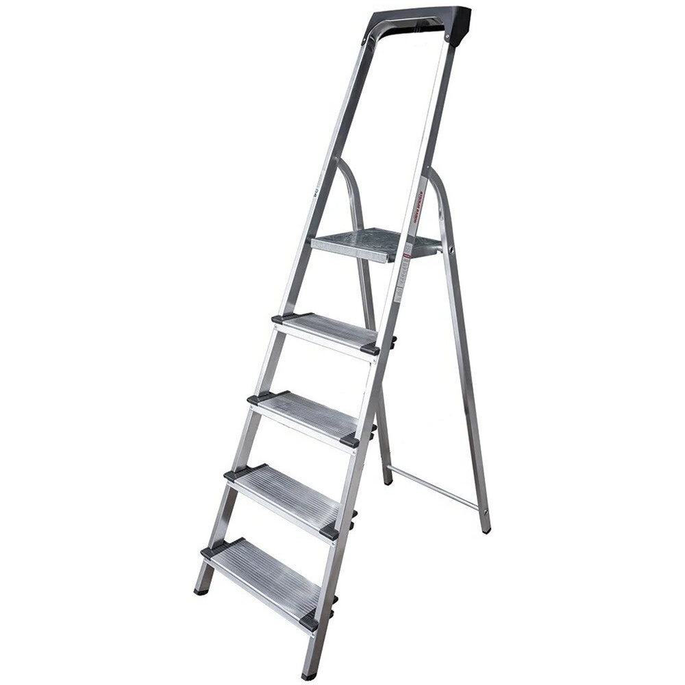 Стремянка 5 ступеней оцинкованная с органайзером
