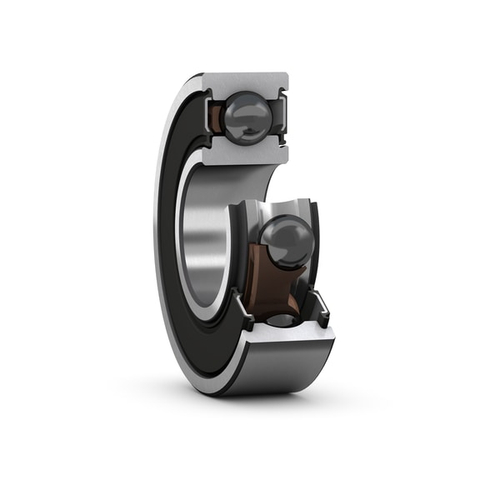 Hybrid ceramic deep groove ball bearing with low-friction seals on both sides 6202-2RSLTN9/HC5C3WT
