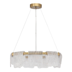 SL6021.203.54 Светильник подвесной ST-Luce золотистый/прозрачный LED 1*54W 4000K VOILE