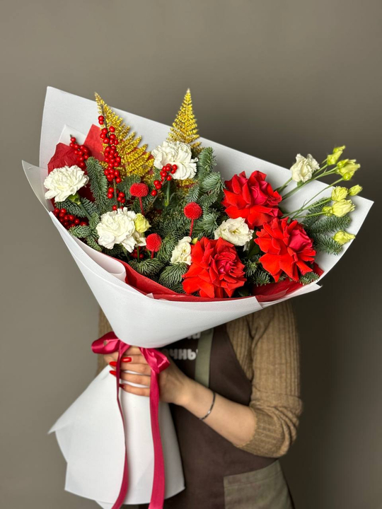 Букет цветов Сияние рождества