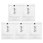 Sympli Beautiful, тканевые маски с древесным углем для восстановления баланса, 5 шт., 25 мл (0,85 жидк. унции) каждая