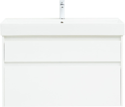 Тумба под раковину Aquanet Nova Lite 100 (SLIM SYNERGY) белый, 2 ящика