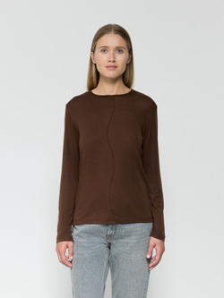 Лонгслив с рельефным швом