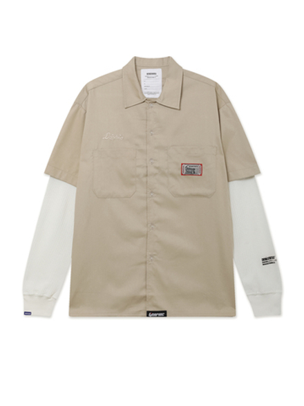 Мужская Рубашка Layered - Script