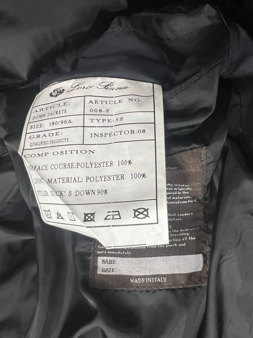 Пуховик Loro Piana, арт. 481047432