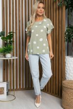 Блуза Любава (оливковая) Б13149-41М LT Collection