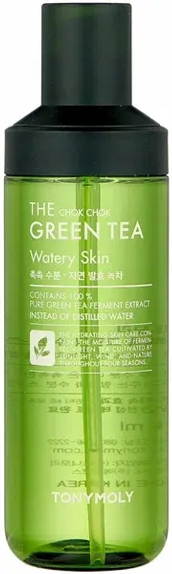 TONYMOLY Увлажняющий тоник для лица с экстрактом зеленого чая THE CHOK CHOK GREEN TEA Watery Skin 180 мл