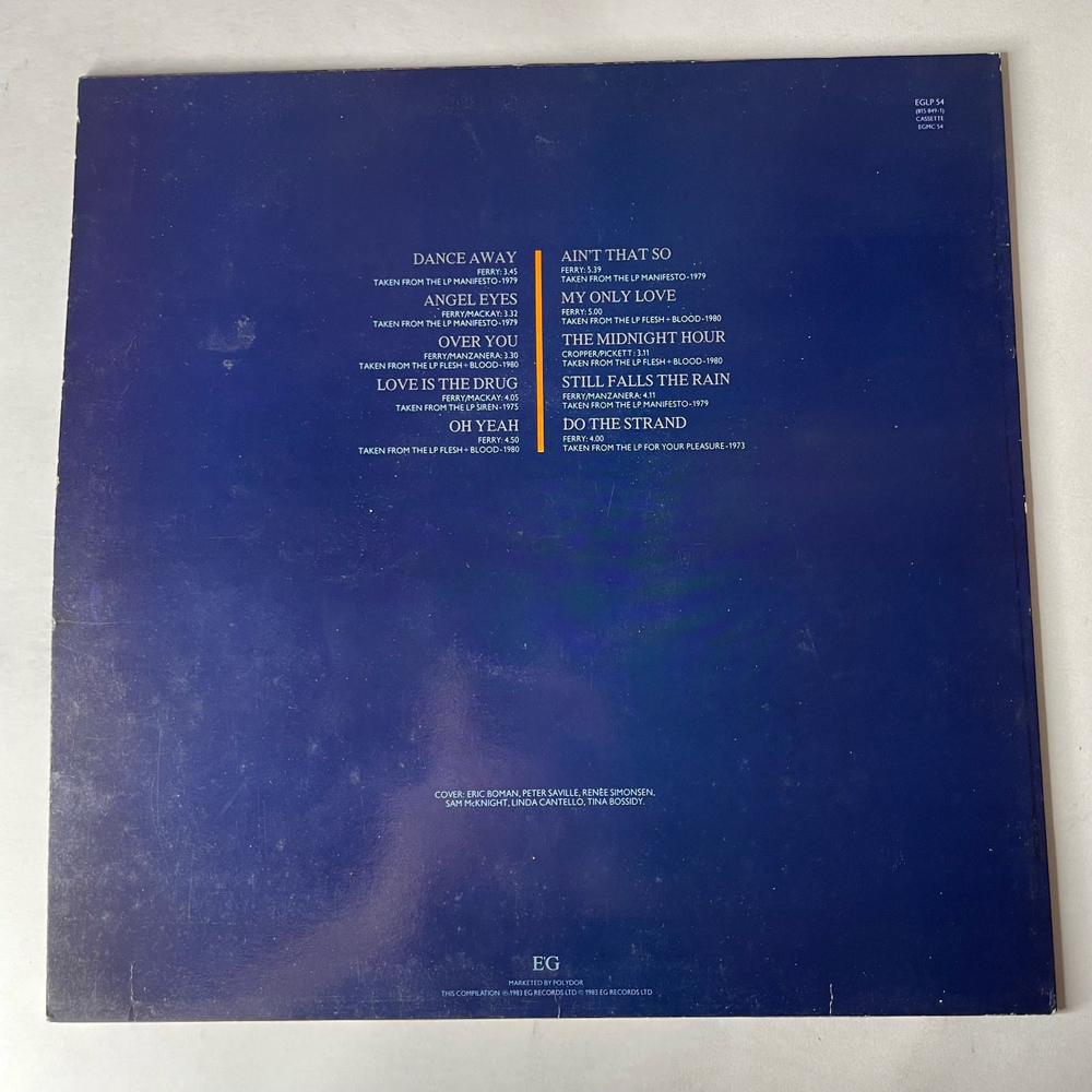 Винтажная виниловая пластинка LP Сборник Roxy Music The Atlantic Years 1973 1980 (Англия 1983)