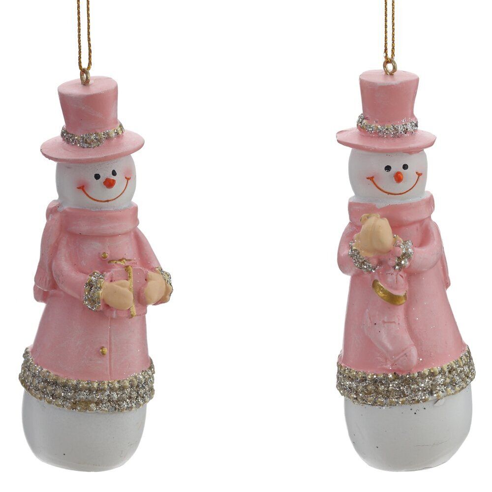 GAEM Фигурка декоративная подвесная "Снеговик", L4 W3,5 H11,5 см, 2в.