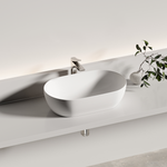 Раковина CERAMICANOVA Twist накладная овальной формы 500x300x140 белый матовый CN12001MW