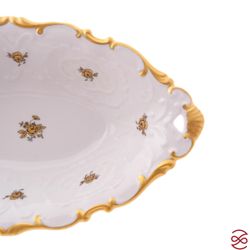 Блюдо овальное Queen's Crown Золотая роза 31 см