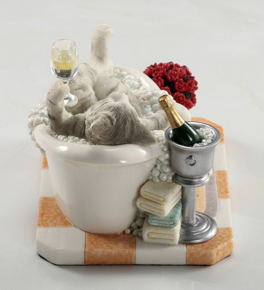 Veronese WS-1355 Статуэтка «Кошка в ванной»