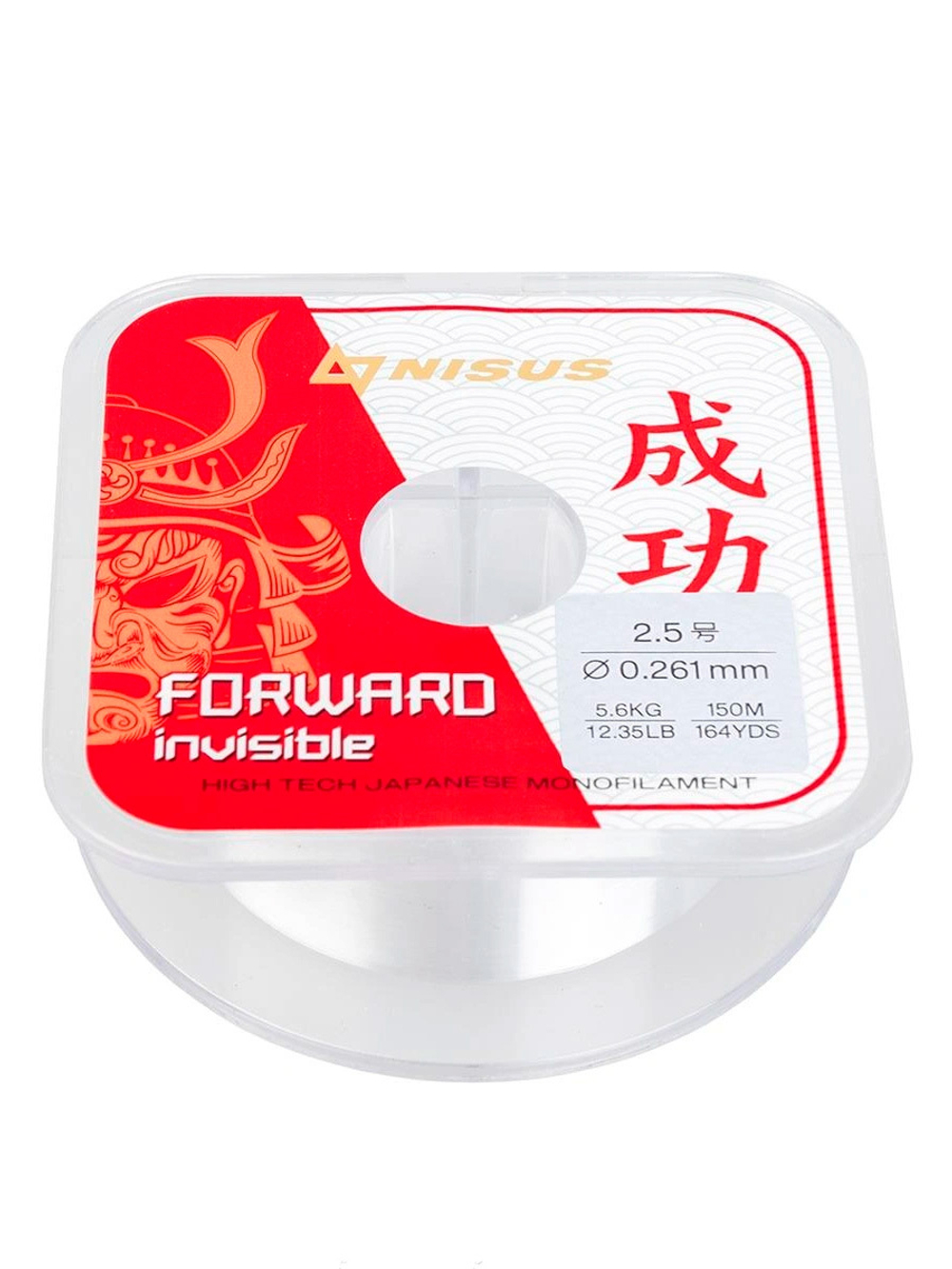 Леска для рыбалки Nisus FORWARD Invisible Nylon Transparent 0,286mm/300m (N-FI-0286-300)