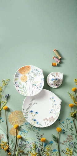 Villeroy & Boch Набор для завтрака Flow на 2 персоны 10-3420-2640 + 10-3420-9651 + 10-3420-3810
