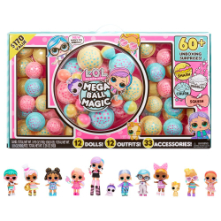 LOL SURPRISE — Волшебный набор Mega Ball из 12 кукол LOL + 60 аксессуаров 119951 / артикул   119951  / GTIN 035051119951