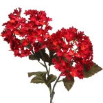 Искусственные цветы «FLOWERS MAGIC» 65см Гортензии 2 цветка красные