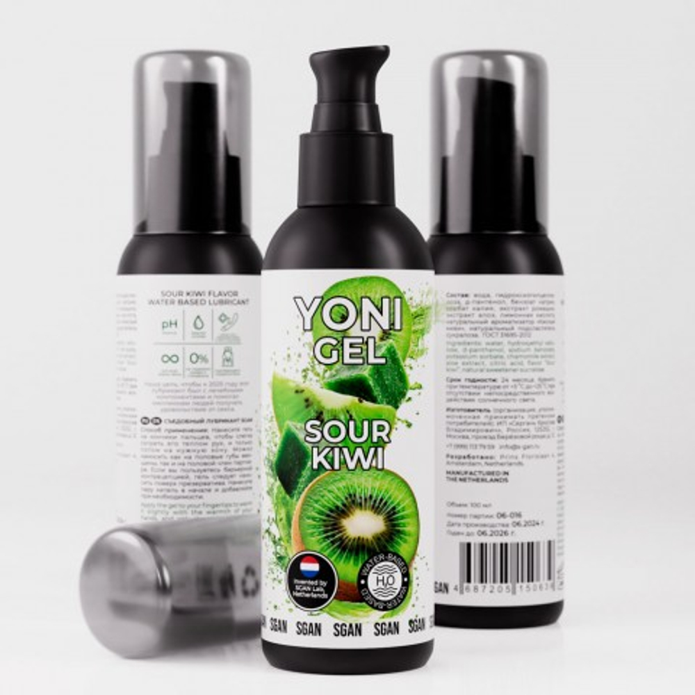 Лубрикант для орального секса SGAN Sensual со вкусом кислого киви, 100 мл