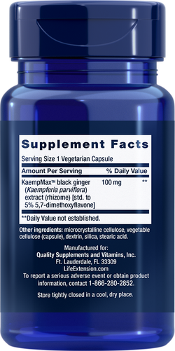 Male Vascular Sexual Support 30 капсул Life Extension