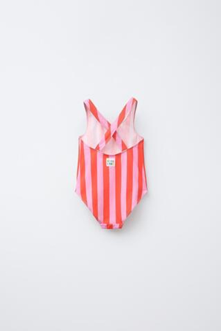 ZARA X CASA LAWA © КУПАЛЬНИК В ПОЛОСКУ, РОЗОВЫЙ