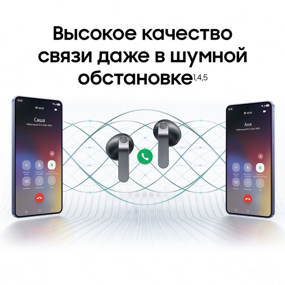 Наушники Samsung Galaxy Buds4, Белый (White)
