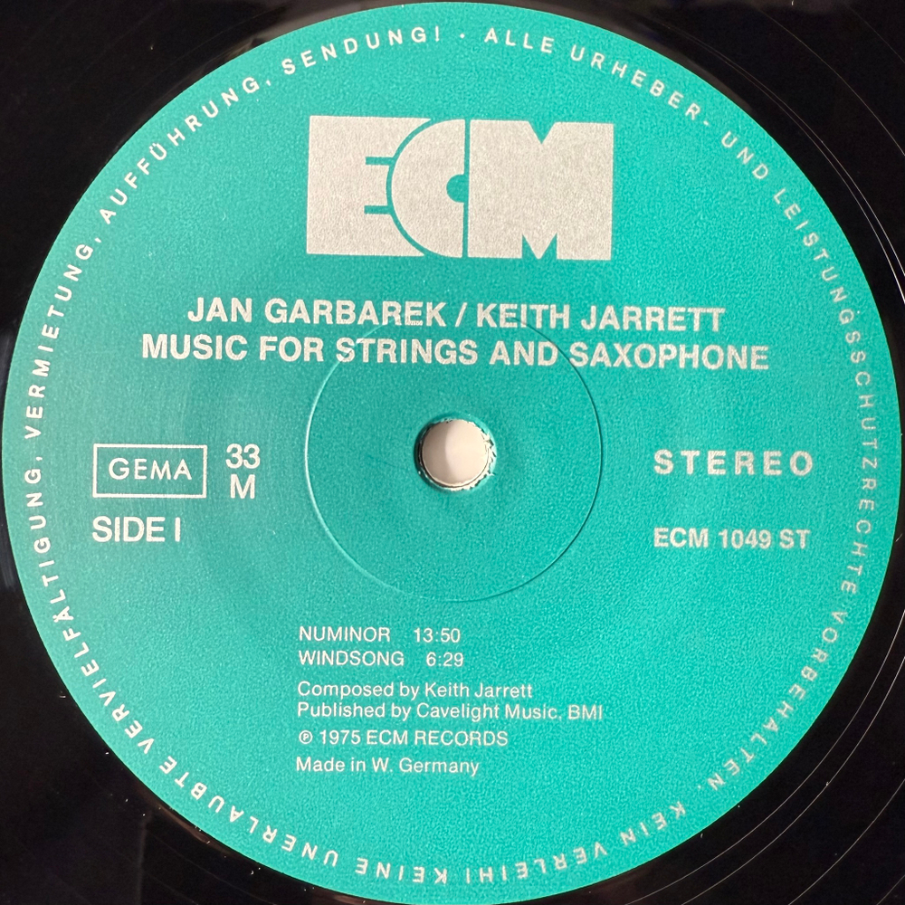 Keith Jarrett / Jan Garbarek ‎– Luminessence (Германия 1975г.) ECM