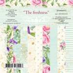 Фоновый набор двусторонней бумаги "The freshness" 190гр, 20*20см,  15 листов + 1 бонус SS23062021
