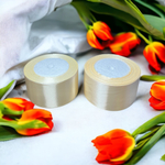 Лента атласная 5 см 25 ярдов (бежевый) №085