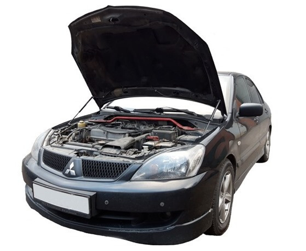 Амортизатор (упор) капота на Mitsubishi Lancer 02-07 (с 2000 по 2010 г.в.)Autoinnovation