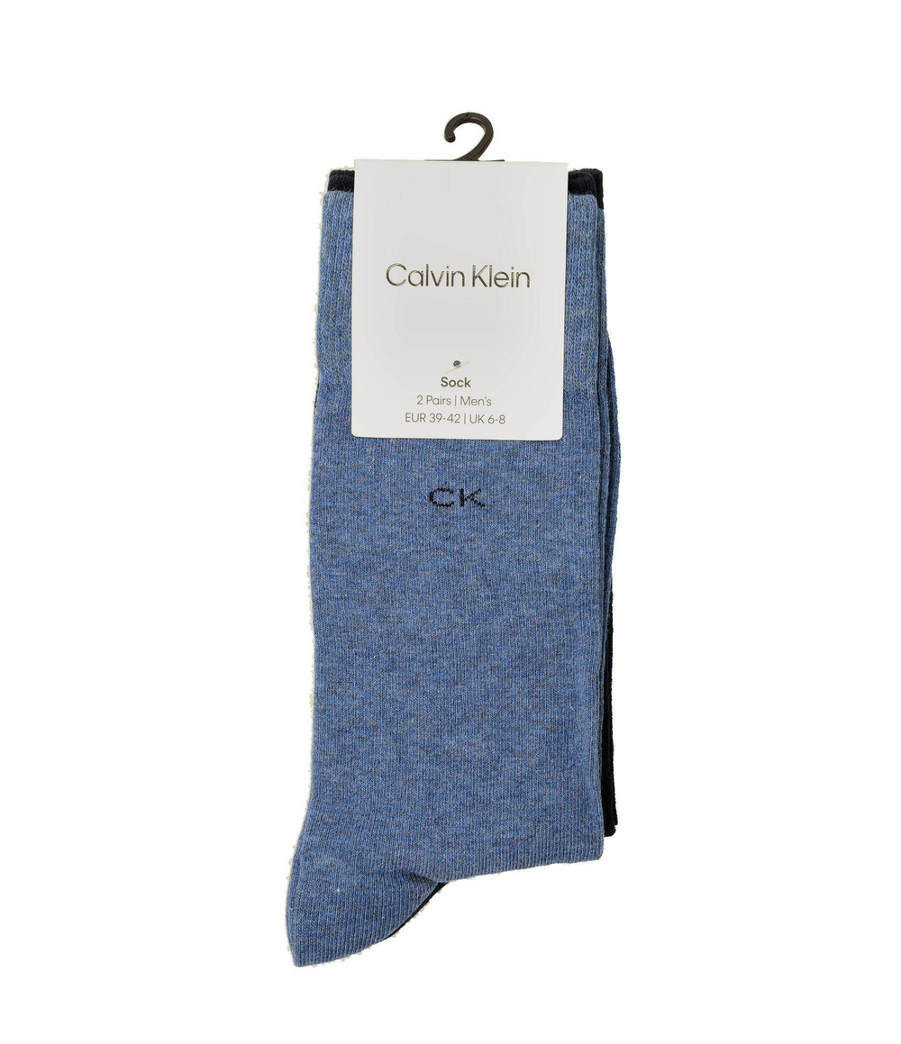носки 2 пары Calvin Klein - голубой(701218631)