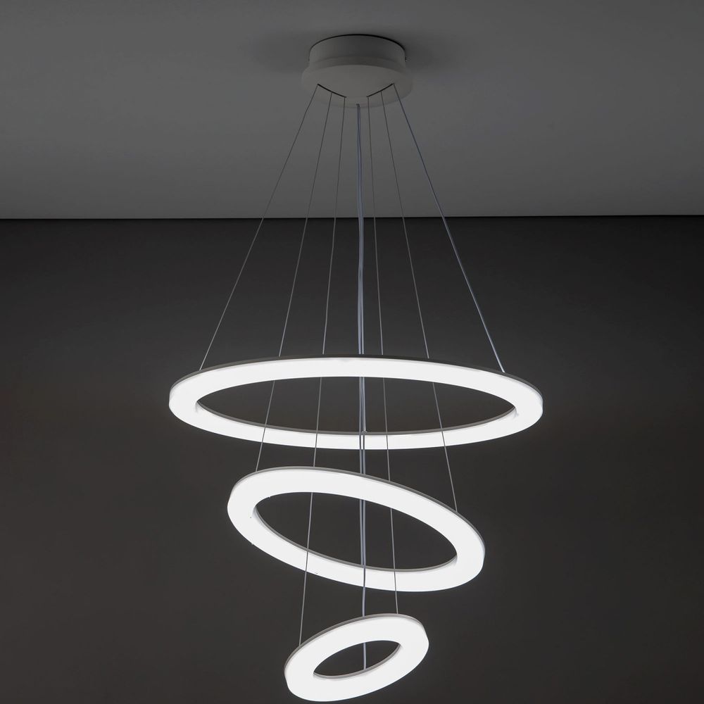 Citilux Электрон Смарт CL710A104S Умная люстра подвесная Белая