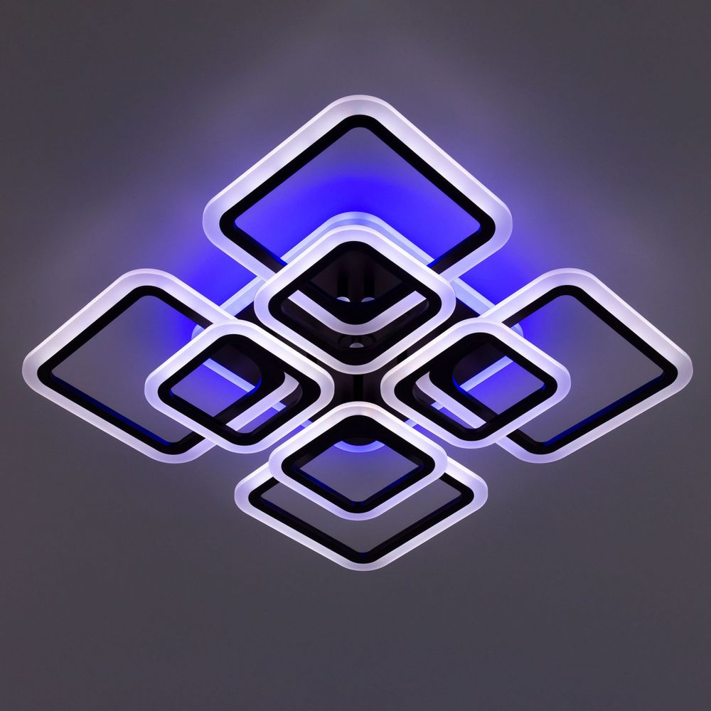 Citilux Марсель Смарт CL232A185E RGB Умная люстра Чёрная