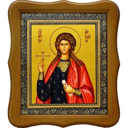 Феодора Коринфская мученица. Икона на холсте.