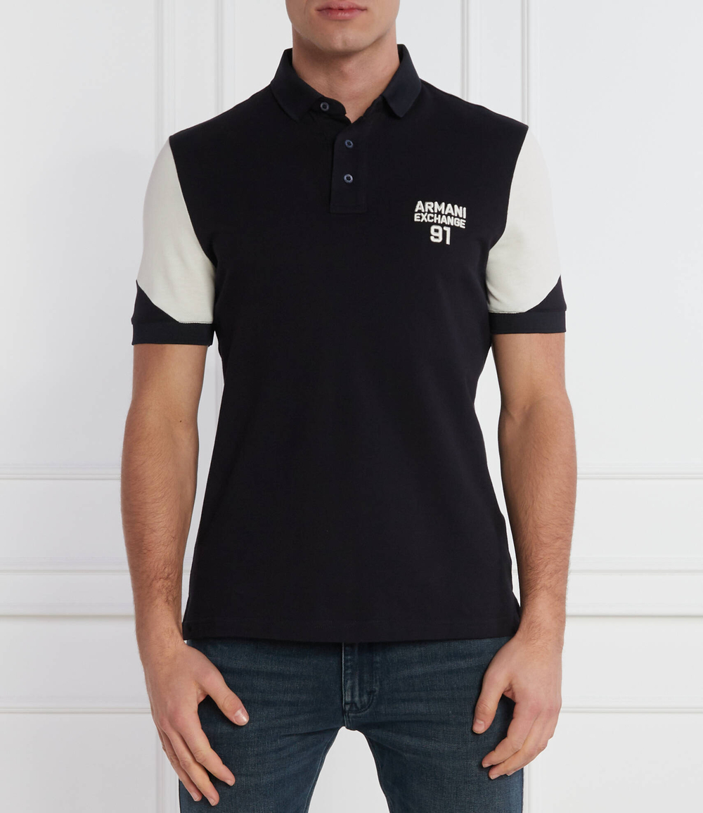 Поло Armani Exchange - черный(3DZFLK ZJM5Z)