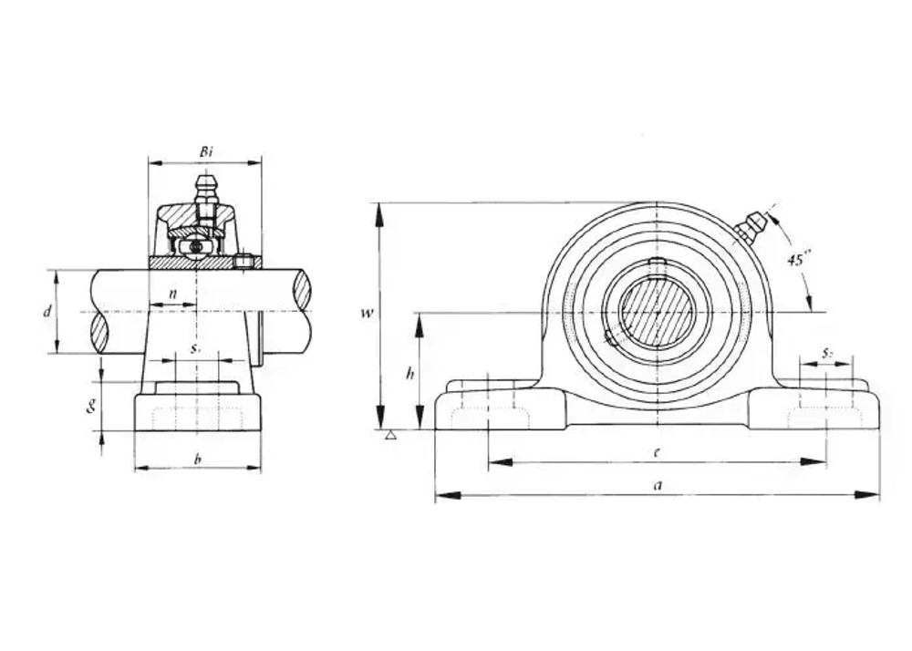 Подшипниковый узел UCP204 TECHNIX