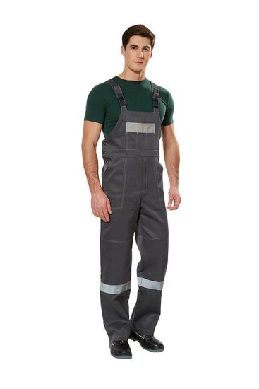 Костюм "Тимбер" полукомбинезон (серый/с.серый)