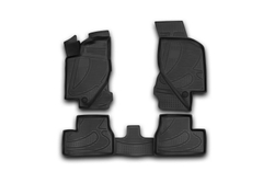 Коврики Standard, 3D в салон LADA Granta, 2011- , 4 шт. (полиуретан, чёрные) Element.F520250E1