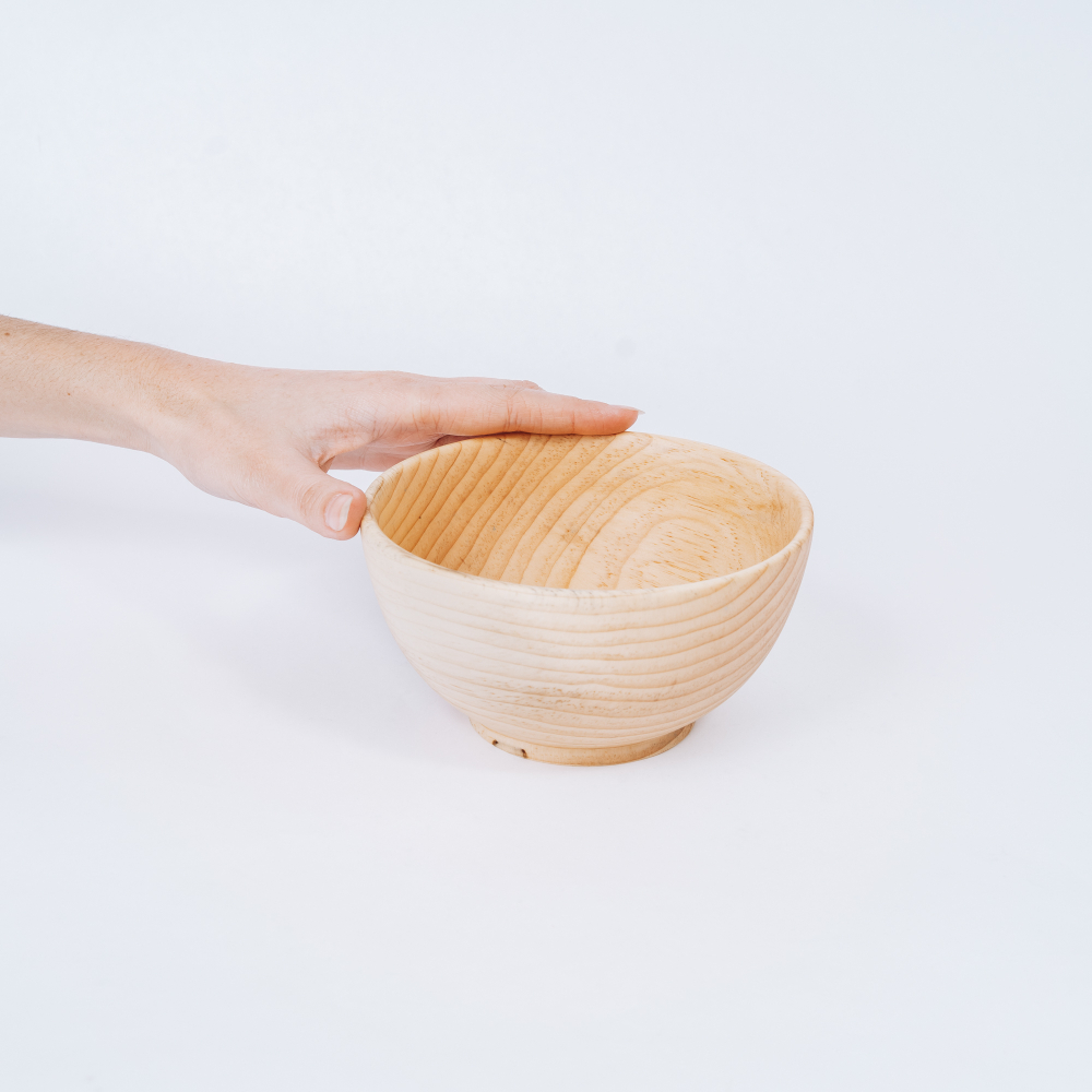 Деревянная глубокая тарелка-супница Art of Siberia из Сибирского Кедрf. T110