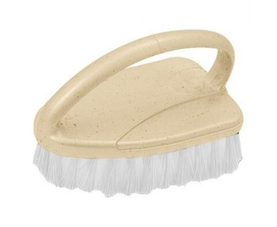 Щетка для одежды Malta с жестким ворсом пластик цвет бежевый гранит 85х125х80мм / товары для дома / уход за вещами