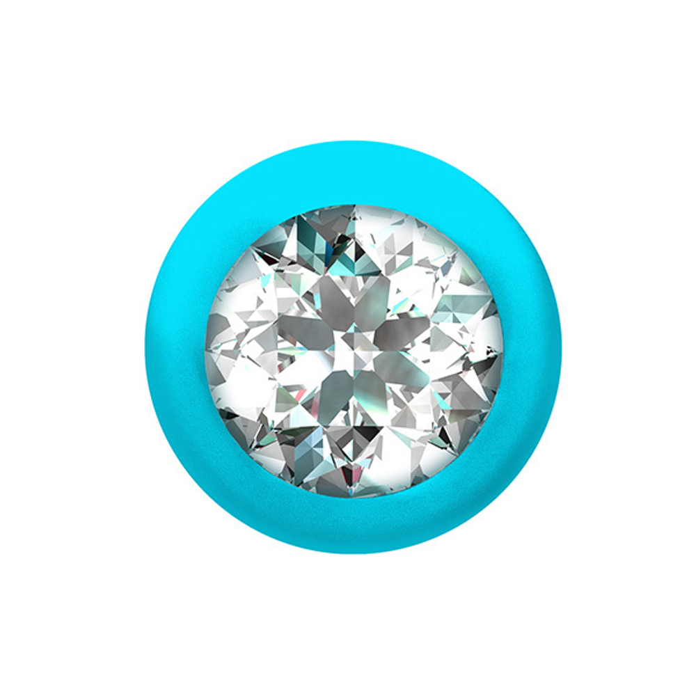 Анальная цепочка 17,7см с кристаллом Lola Games Emotions Buddy Turquoise 1400-02lola