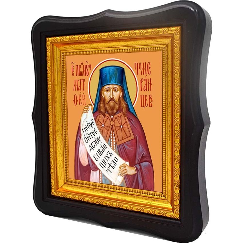 Матфей Померанцев преподобномученик. Икона на холсте.