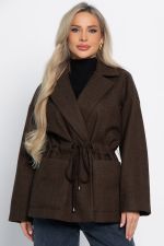 Пальто-пиджак (шоколад) Б15088-7М LT Collection