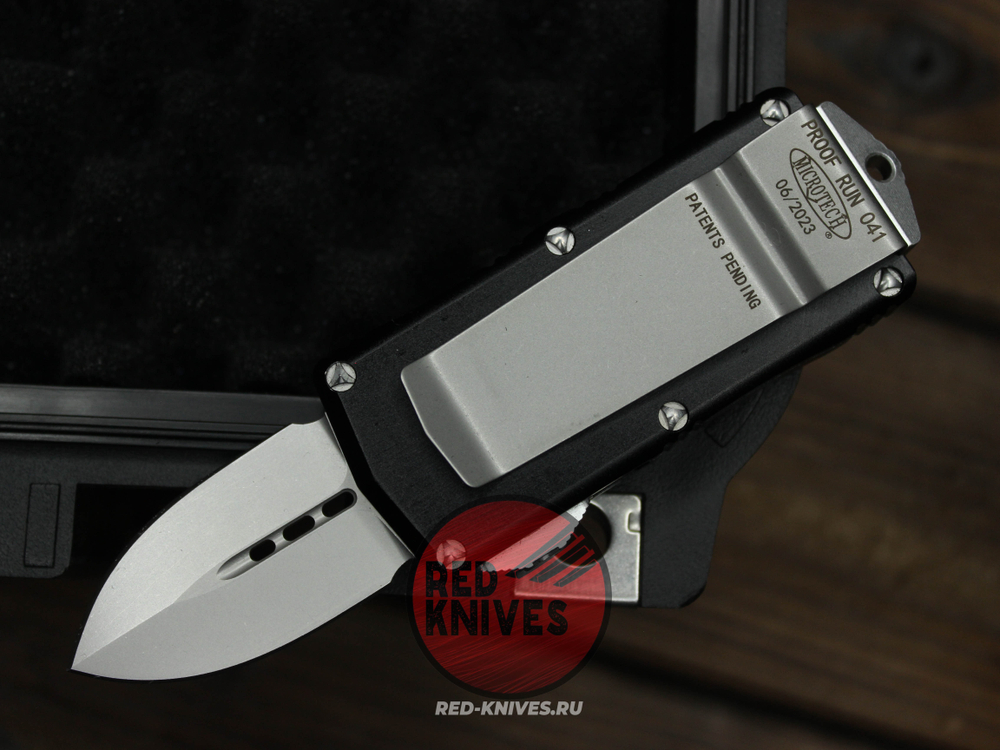 Нож Microtech Exocet D/E Memento Mori - клинок кинжальный